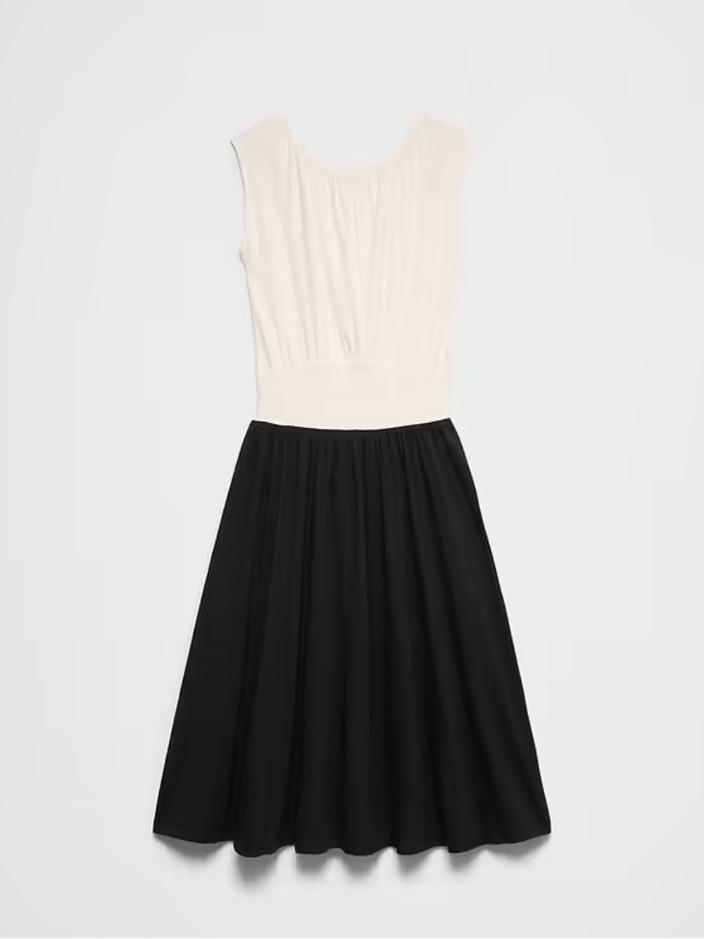 KNIT BLOUSON MIDI DRESS